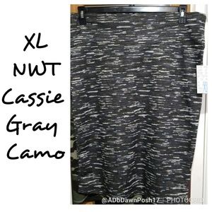 Lularoe Cassie Skirt XL (14-18) Camo pattern